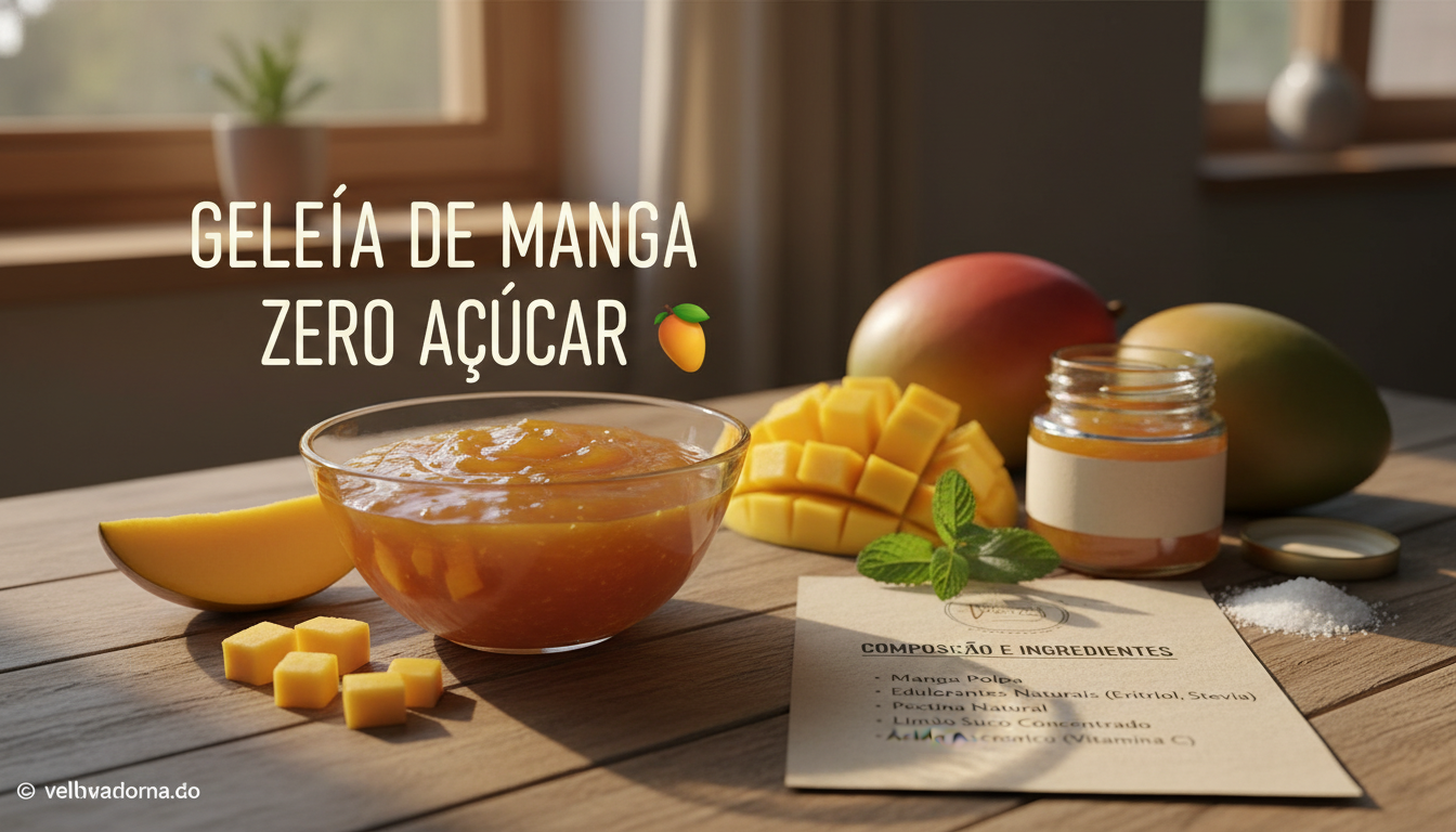 Composição e Ingredientes da Geleia de Manga Zero Açúcar