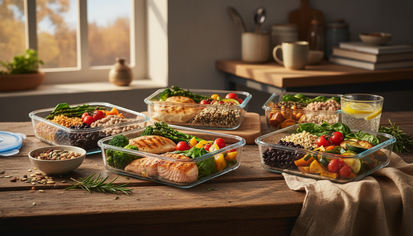 Composição Ideal: Proteínas e Legumes para Marmitas