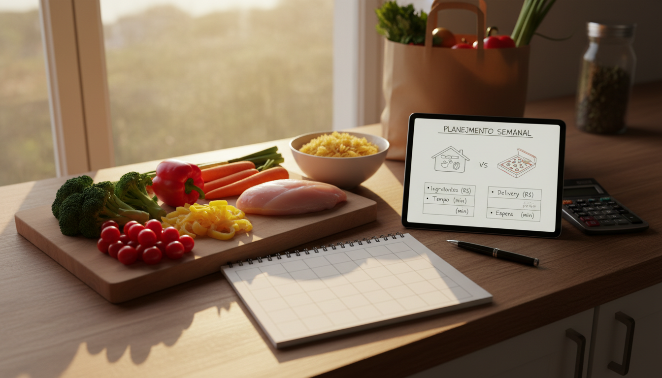 Custo-Benefício: Preparar em Casa vs. Pedir Delivery