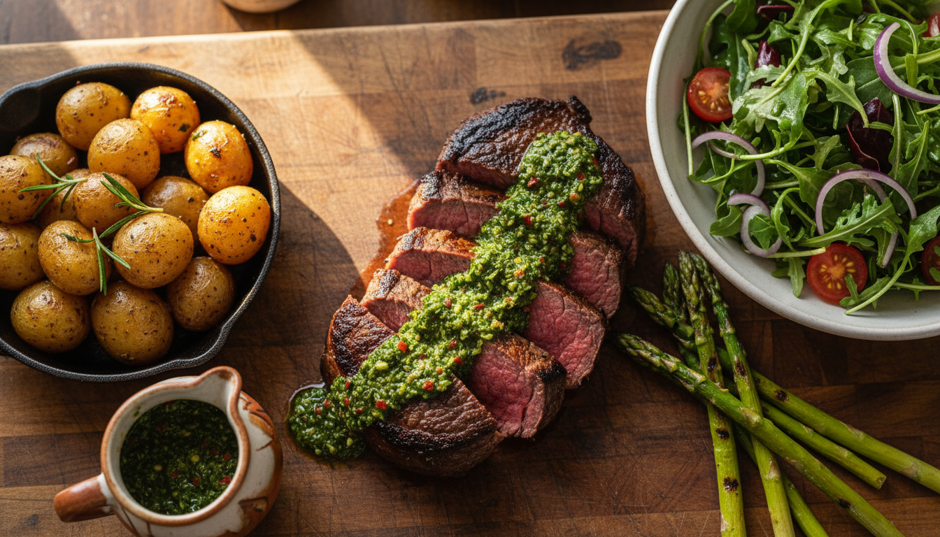 Melhores Acompanhamentos para Filé Mignon ao Molho de Chimichurri