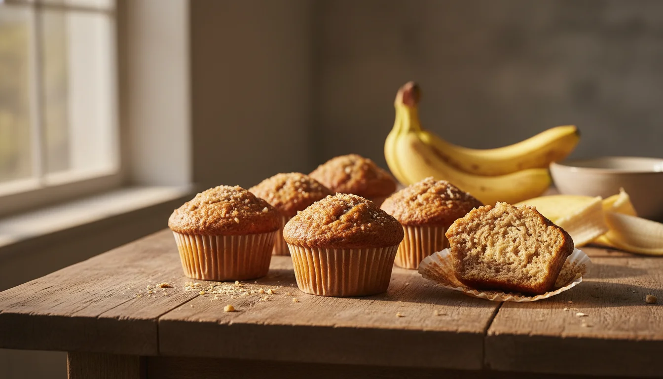 Muffin de Banana Sem Açúcar e Sem Lactose: Receita Completa 2026