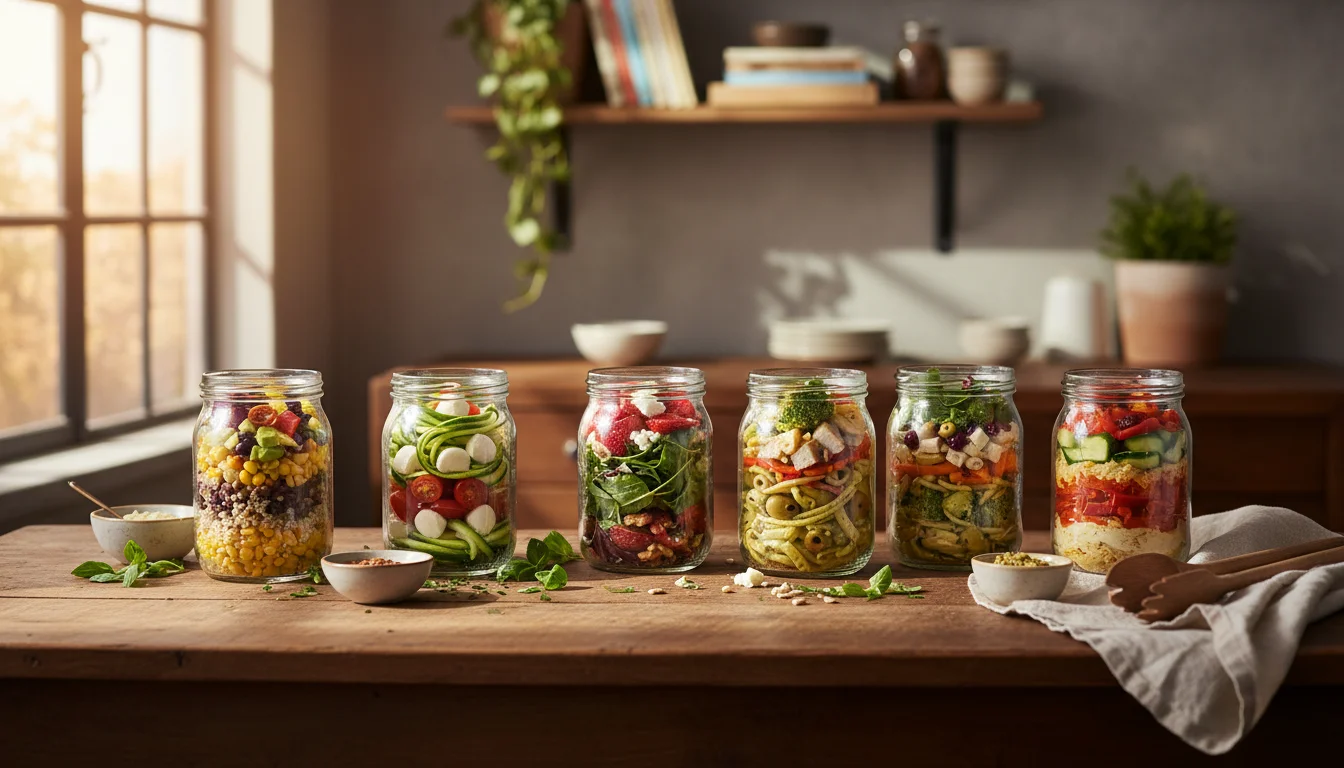 O Guia das Saladas no Pote: Monte e Coma a Semana Toda