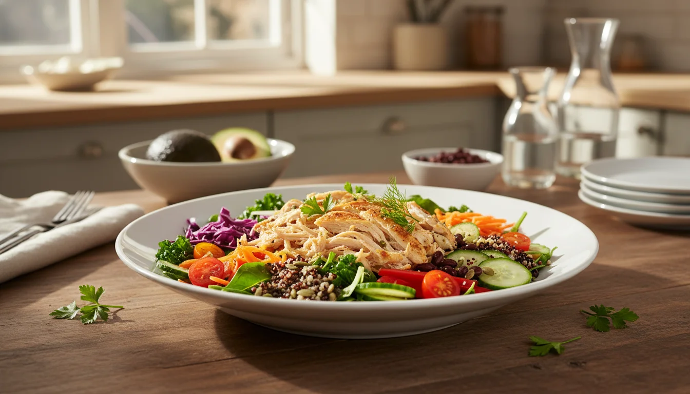 🥗 Salada Proteica com Frango Desfiado: Guia Completo 2026