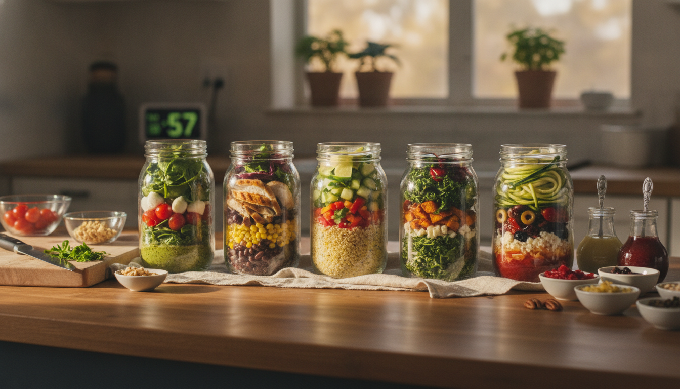 Receitas Rápidas: 5 Saladas para Montar em 5 Minutos